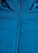 Kurze Steppjacke mit Kapuze, Petrol, Packshot image number 2