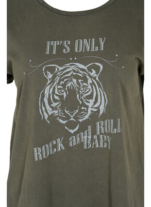 T-Shirt aus Bio-Baumwolle mit Aufdruck, Ivy acid Lion as s, Packshot image number 2