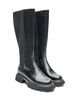 Langschaftstiefel mit Ripp-Eins&auml;tzen, Schwarz, Packshot image number 1