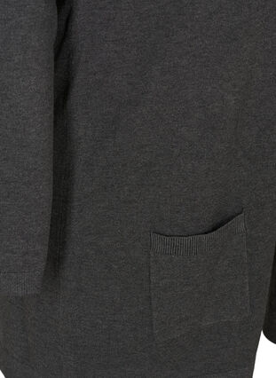 Cardigan mit Taschen, Dark Grey Melange, Packshot image number 3