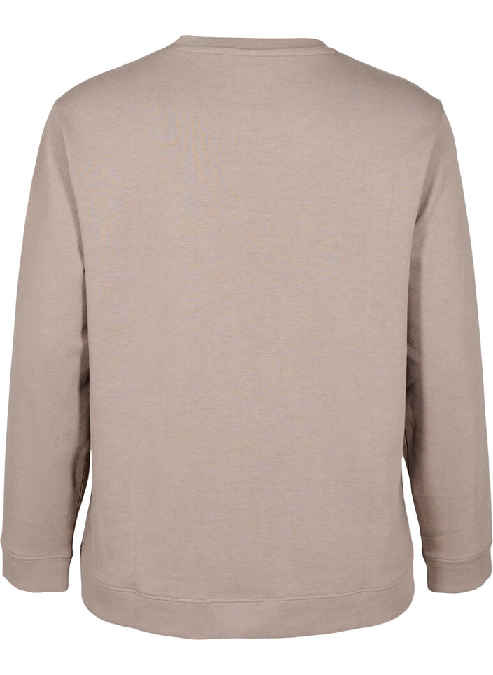 FLASH - Sweatshirt mit Rundhalsausschnitt, Beige, Packshot image number 1