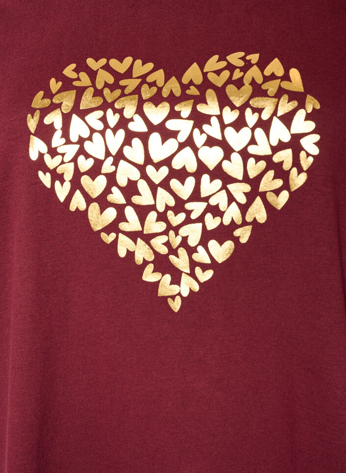 T-Shirt mit Print, Rot, Packshot image number 2