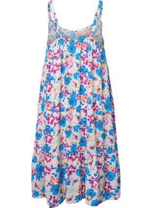 Sommerkleid aus Viskose mit Trägern, Multi Flower AOP, Packshot image number 1