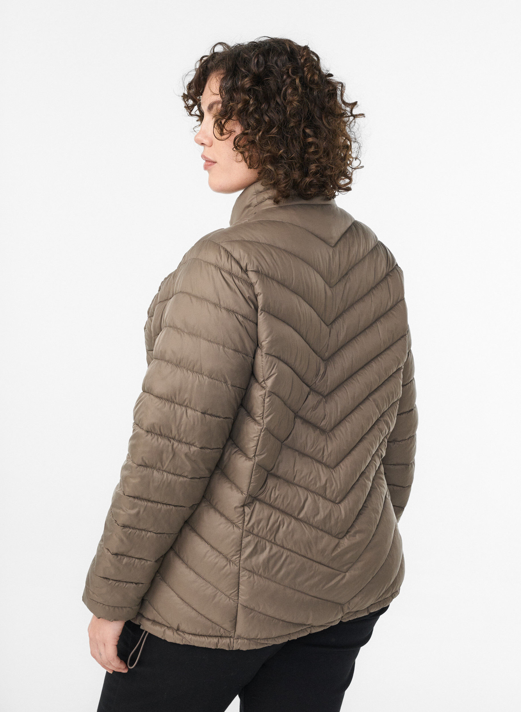 ZizziLeichte Jacke mit Taschen, Braun, Model image number 2