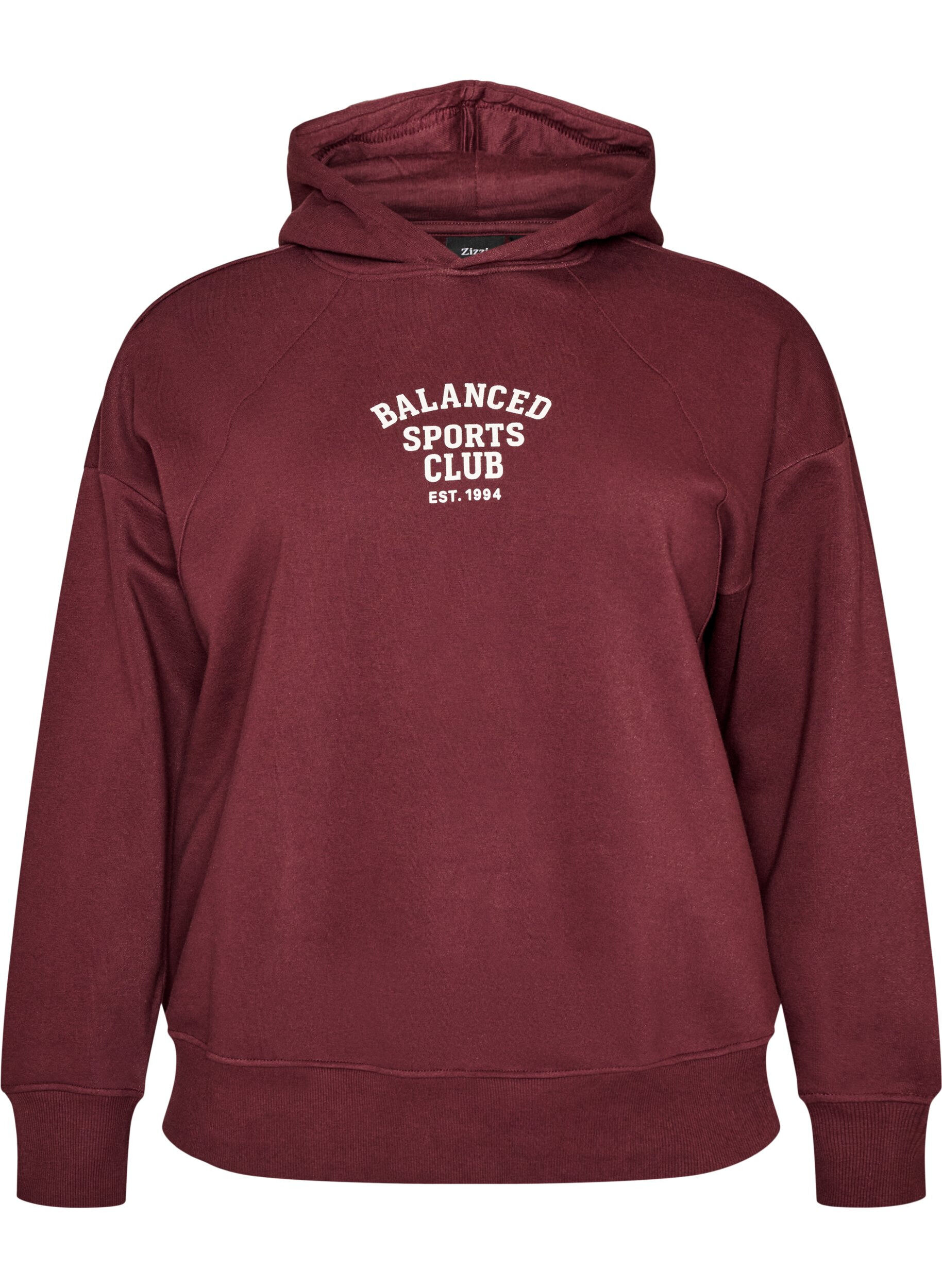 Hoodie mit Brustaufdruck