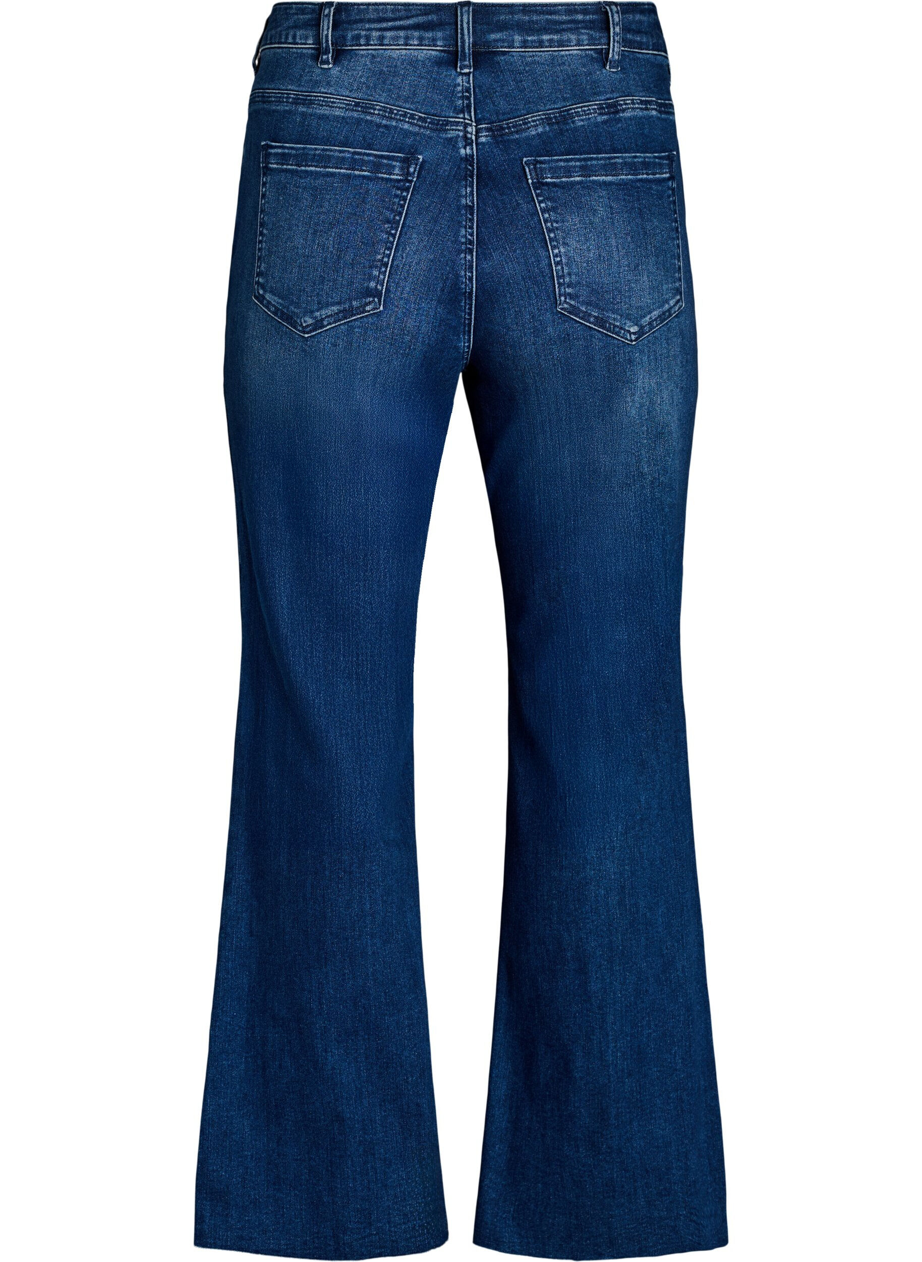 ZizziBootcut-Jeans mit hoher Taille, Blau, Packshot image number 1