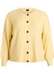 Rippenstrick Strickjacke mit Kn&ouml;pfen, Gelb, Packshot image number 0