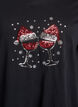Weihnachts-T-Shirt aus Bio-Baumwolle, Schwarz, Packshot image number 2