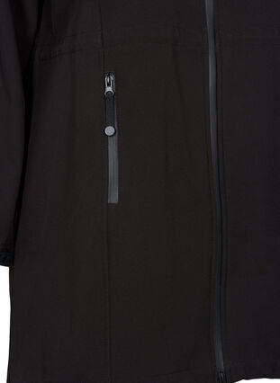Softshell-Jacke mit abnehmbarer Kapuze, Black, Packshot image number 3