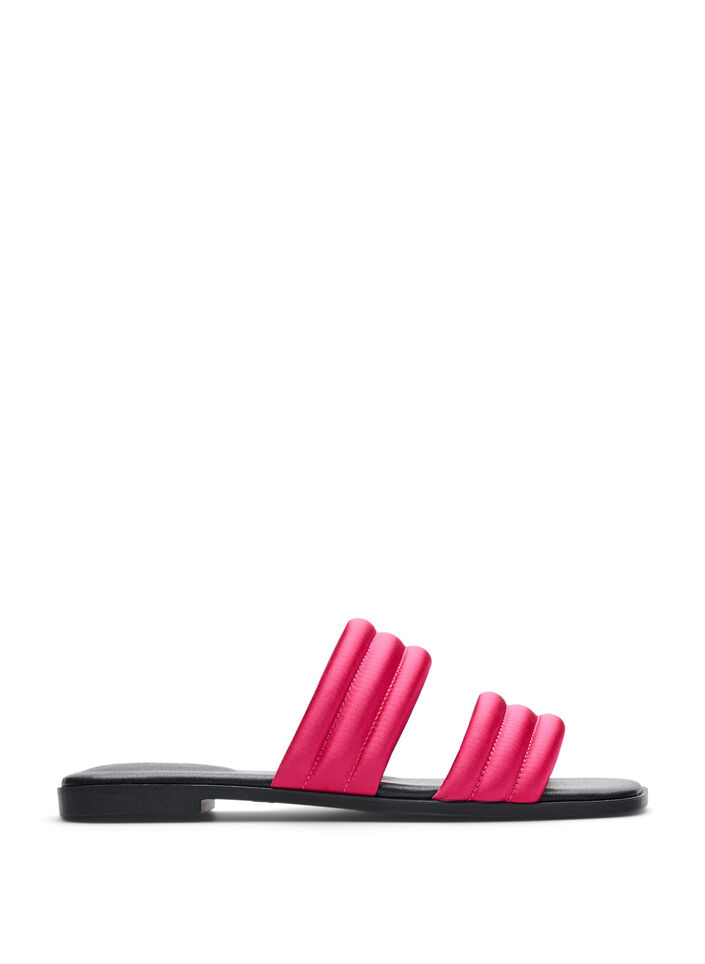 Sandale mit gepolsterten Riemen, Pink, Packshot image number 0