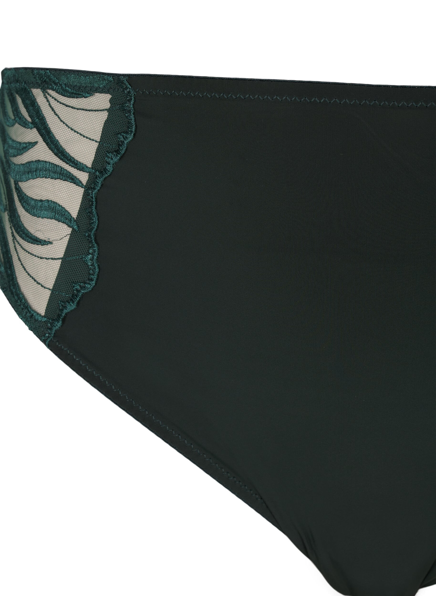 ZizziTai Slip mit Stickerei und regul&auml;rer Taille, Gr&uuml;n, Packshot image number 2