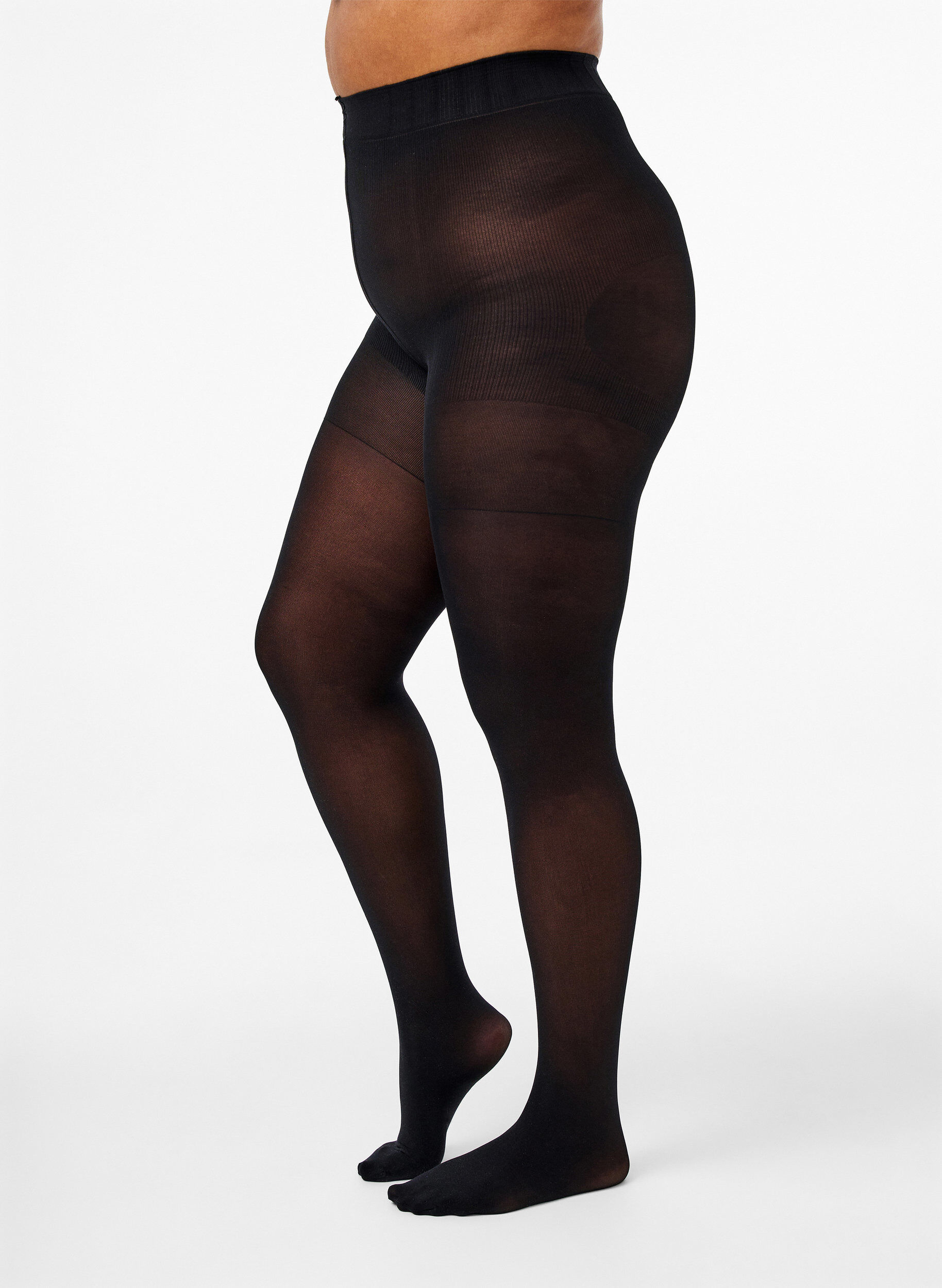 Strumpfhose 60 Denier mit Push Up und Shape-Effekt, Schwarz, Model