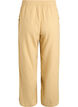 Hoch taillierte Hose aus Baumwoll-Musselin mit weitem Bein, Gelb, Packshot image number 1