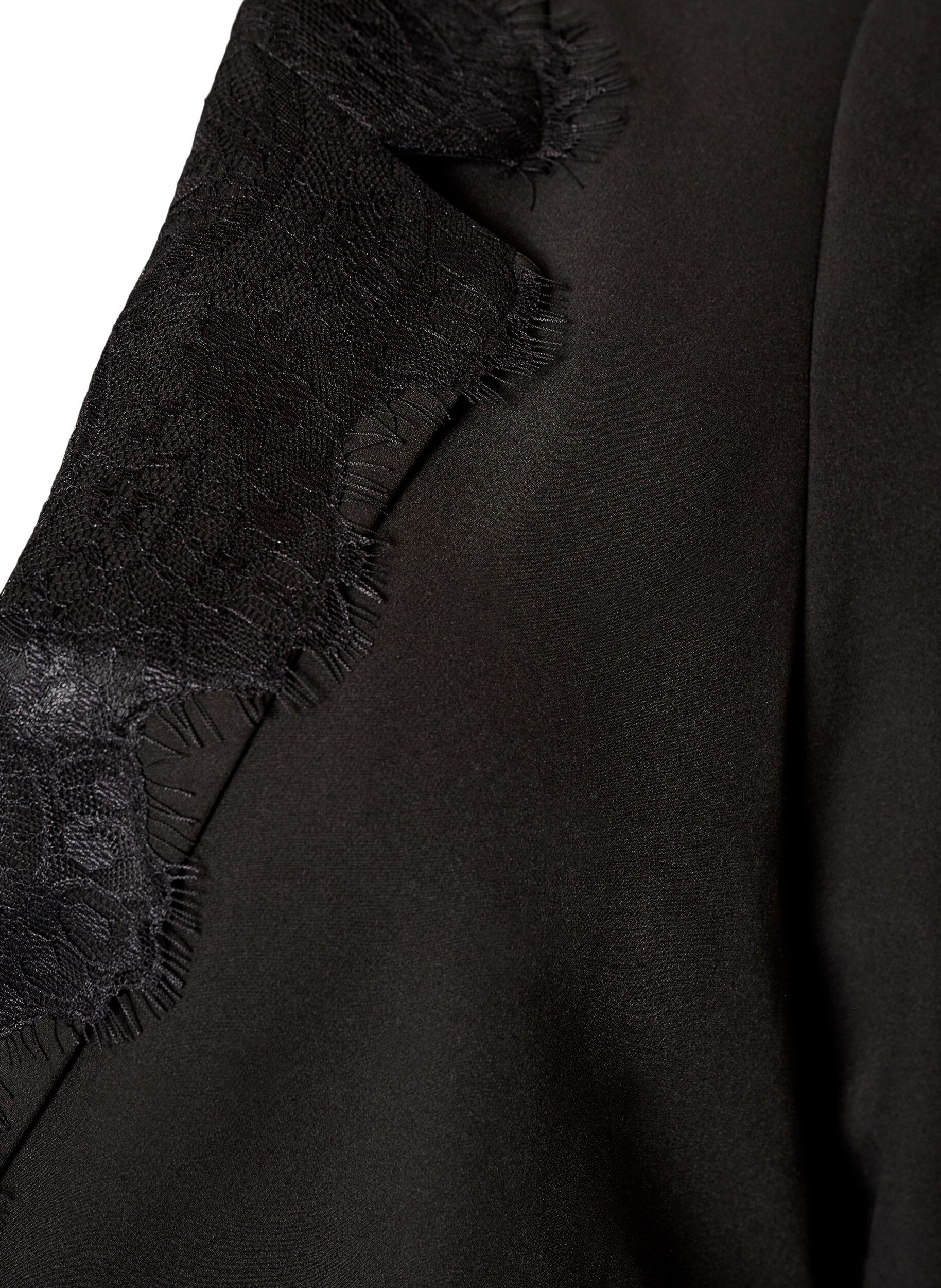 ZizziBlazer mit Spitzenbesatz, Schwarz, Packshot image number 2