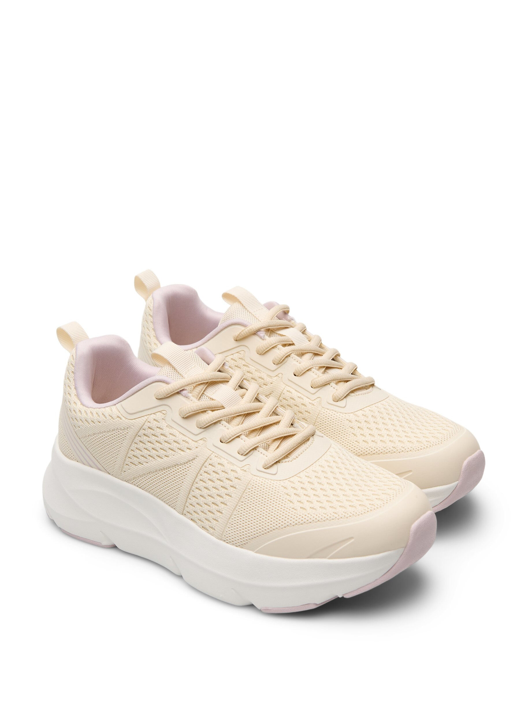 ZizziExtra-Weite - Komfort-Sneakers mit sto&szlig;d&auml;mpfender Sohle, Beige, Packshot image number 1