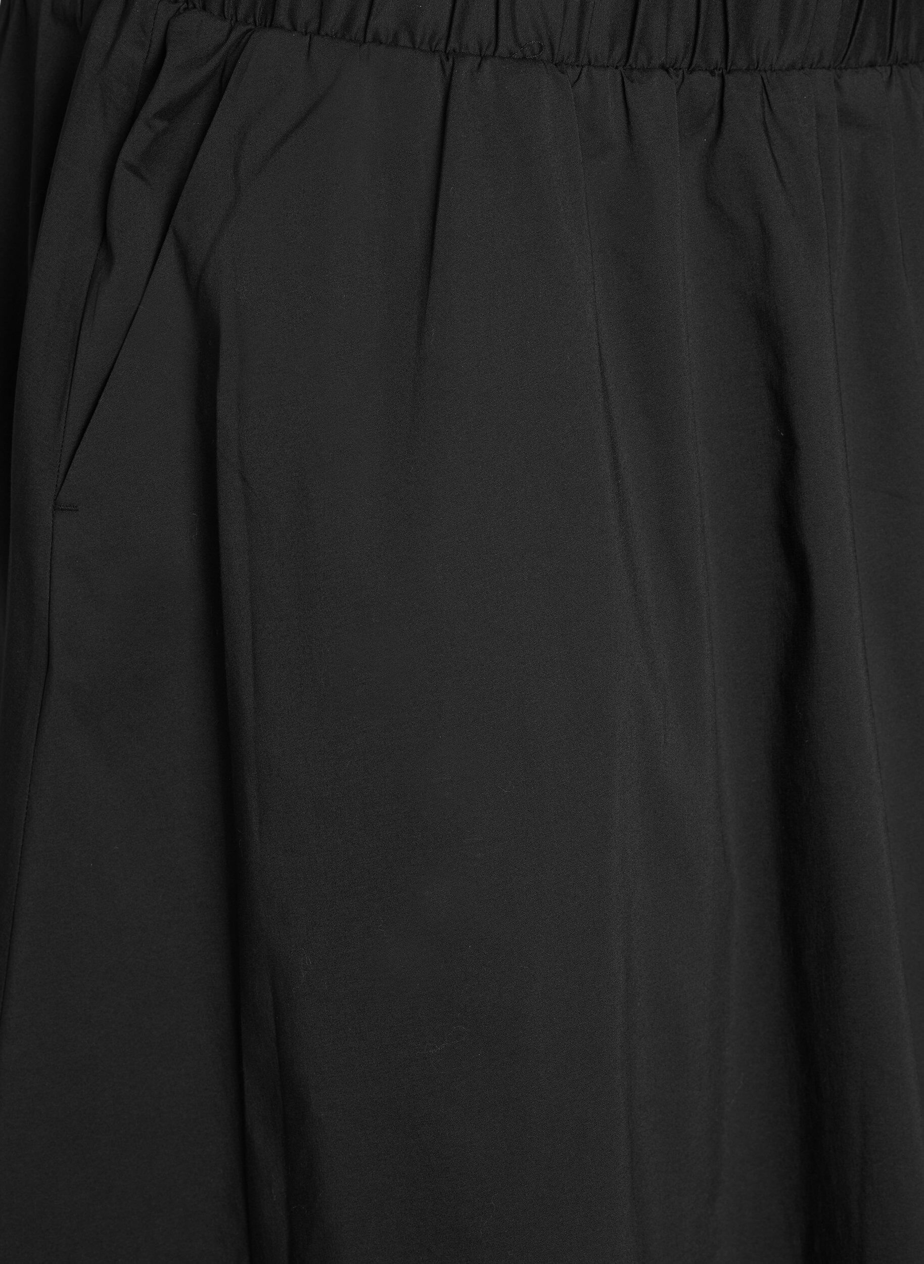 ZizziMidirock mit elastischem Bund, Schwarz, Packshot image number 2