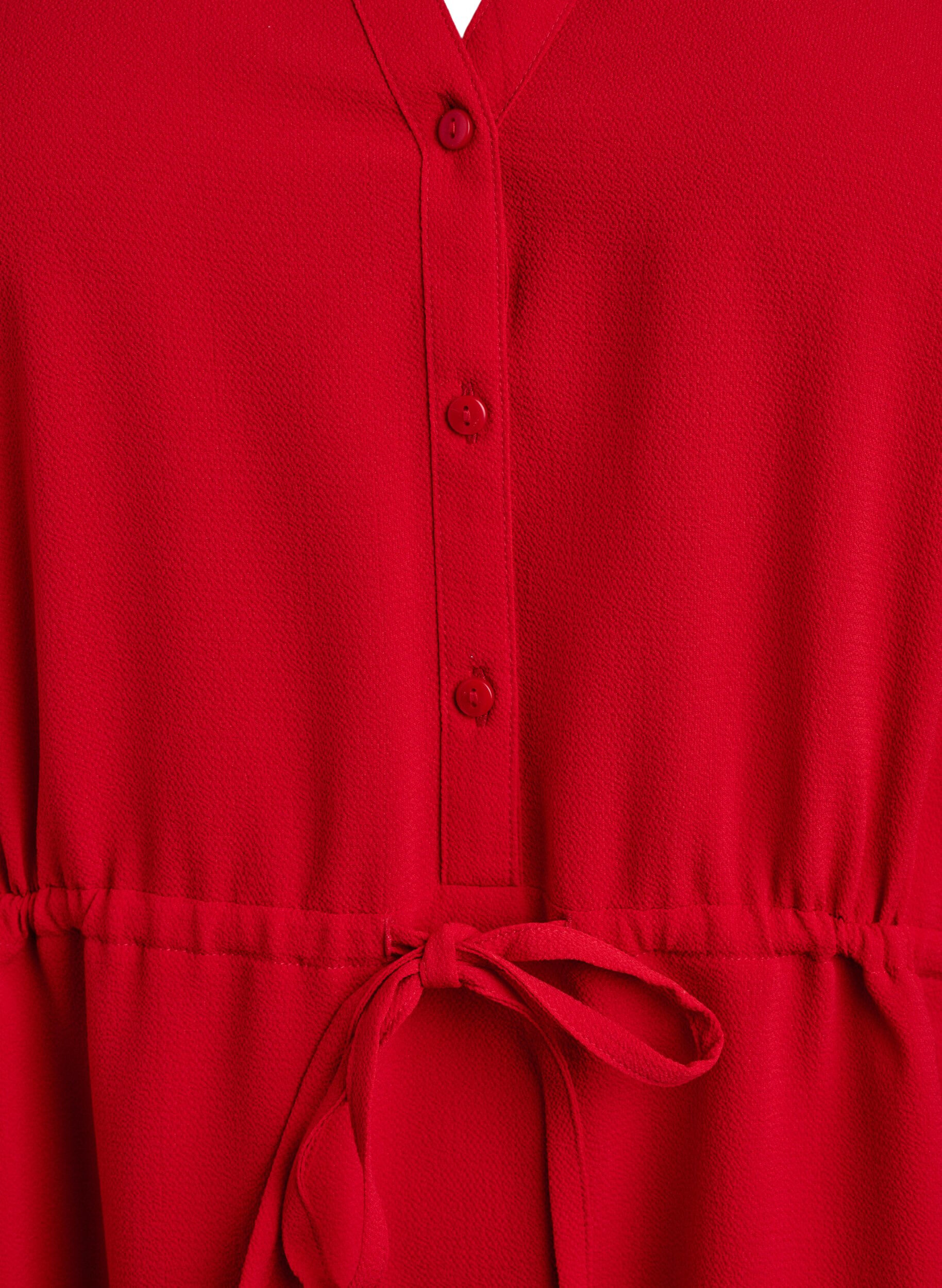 ZizziKnielanges Kleid mit Bindeg&uuml;rtel, Rot, Packshot image number 2