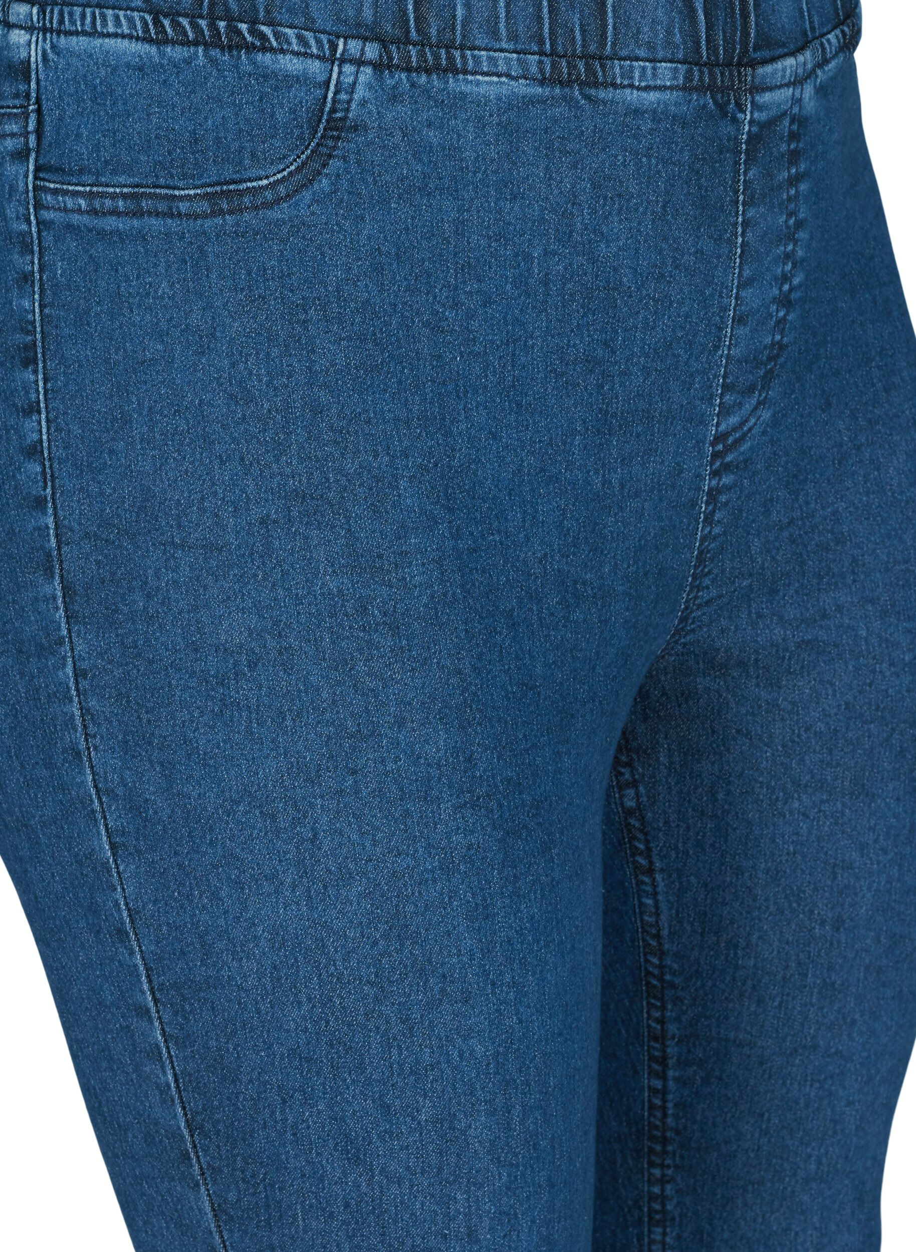 ZizziCaprihose in Baumwollmischung, Dark blue denim, Packshot image number 2