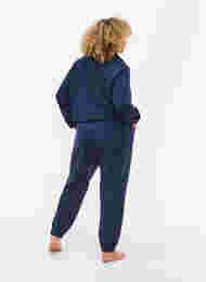 Gesteppte Jogginghose mit Taschen, Navy Blazer, Model