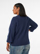 Strickjacke aus weichem Strick mit goldfarbenen Kn&ouml;pfen, Blau, Model image number 2