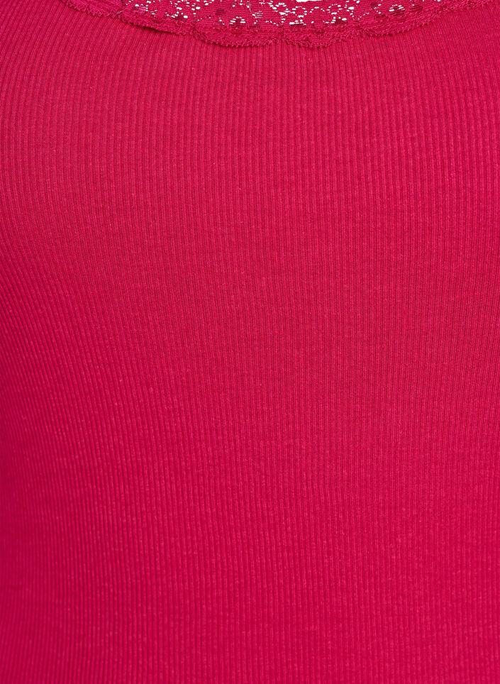 Top mit Spitzen, Pink, Packshot image number 2