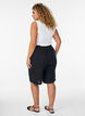 Lockere Shorts aus Baumwollmusselin mit hoher Taille, Schwarz, Model image number 2