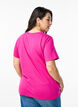 Basic-T-Shirt aus Baumwolle mit Rundhalsausschnitt, Pink, Model image number 2