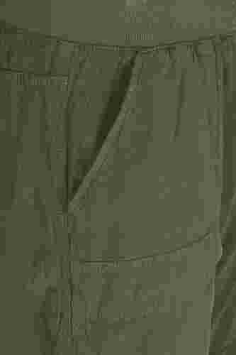 Lockere Shorts aus Baumwolle mit Taschen , Ivy Green, Packshot image number 2
