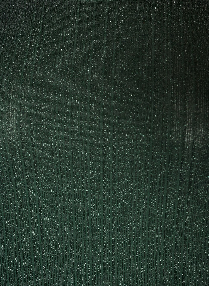 Bluse mit vertikaler Struktur und Glitzerfaden, Gr&uuml;n, Packshot image number 2