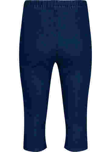 FLASH - Hoch taillierte Capri-Hose aus Denim mit Slim Fit, Blue denim, Packshot image number 1