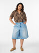 Bluse mit kurzen &Auml;rmeln und V-Ausschnitt, Braun, Model image number 1