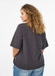 Jerseybluse mit 1/2-Raglanärmeln, Grau, Model image number 2