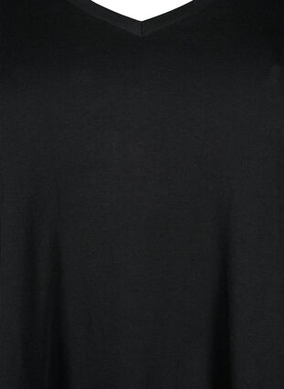 Baumwoll-T-Shirt mit kurzen Ärmeln, Black SOLD, Packshot image number 2