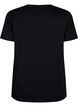T-Shirt aus Baumwolle mit Textaufdruck, Black W. Pasadena, Packshot image number 1