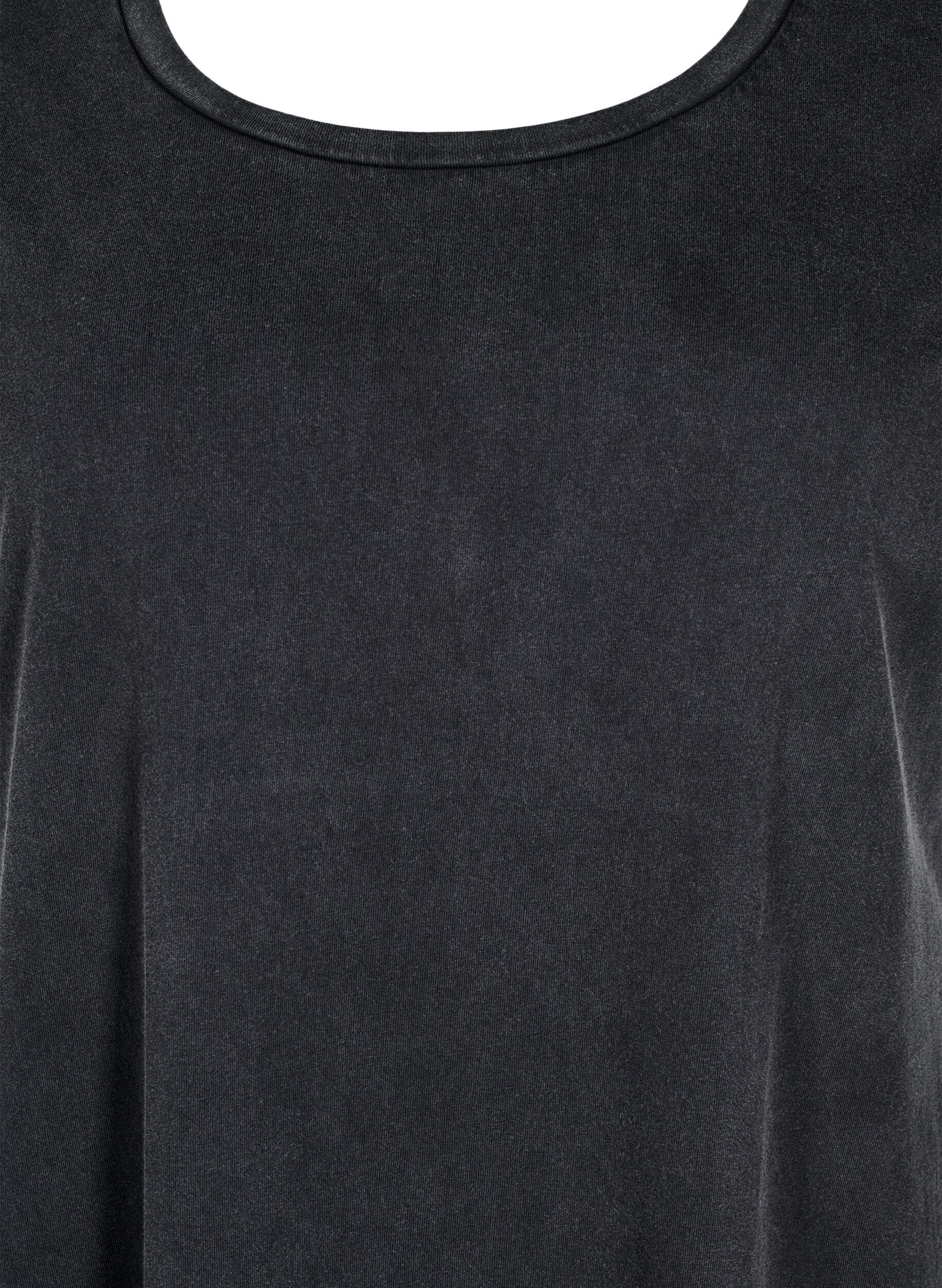 ZizziKurzes Kleid in A-Linie mit gewaschenem Look, Grau, Packshot image number 2