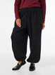 Hoch taillierte Ballonhose aus Jersey, Schwarz, Model image number 2
