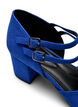 Extra-Weite - Pumps mit doppelten Riemen, Blau, Packshot image number 3