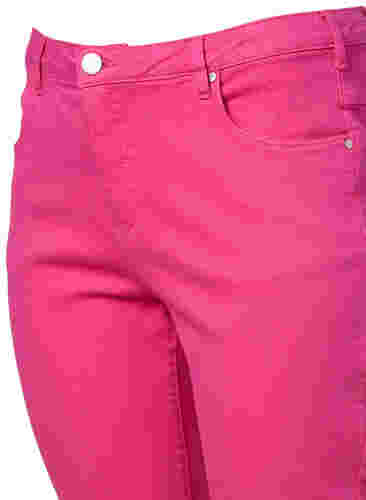 Emily Jeans mit normaler Taillenhöhe und Slim Fit, Shock. Pink, Packshot image number 3