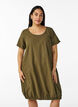 Kurzarm Kleid aus Baumwolle, Gr&uuml;n, Model image number 0