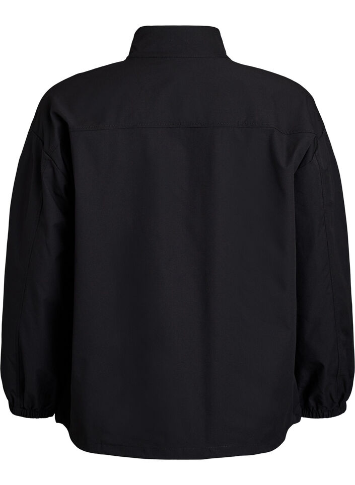 Sportlicher Anorak mit reflektierenden Details und Taschen, Schwarz, Packshot image number 1