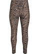 Leggings aus Viskose mit Zebraprint, Braun, Packshot image number 1