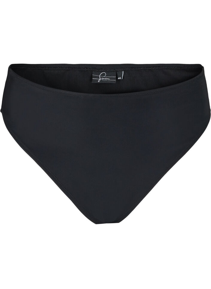 Tai-Bikinipanty mit normaler Taille, Schwarz, Packshot image number 0