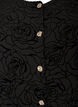 Gebl&uuml;mte Bluse mit Ballon&auml;rmeln, Schwarz, Packshot image number 2