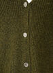 Strickjacke mit V-Ausschnitt und Rippstruktur, Gr&uuml;n, Packshot image number 2