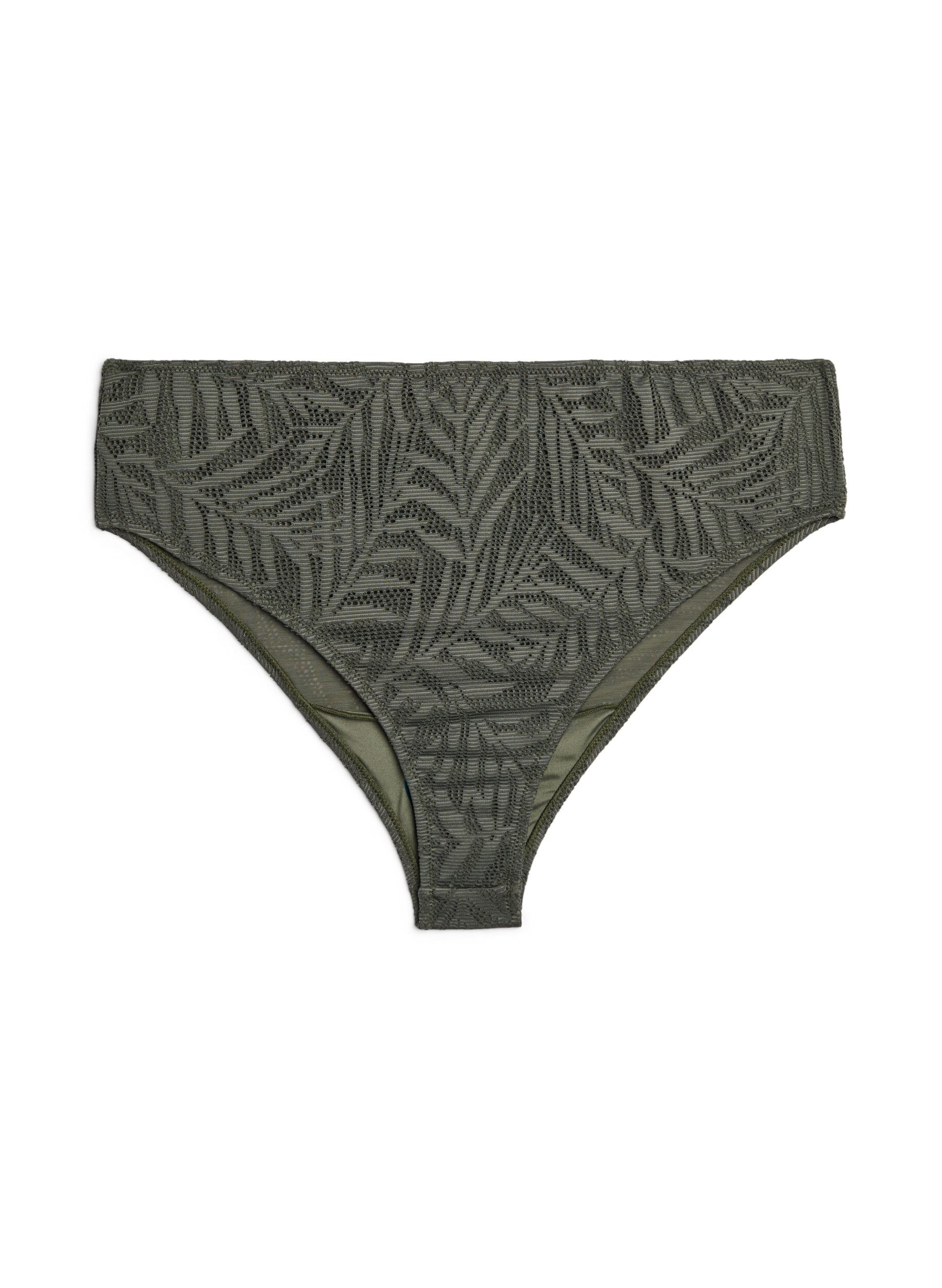 Brasilianischer Bikini-Slip aus strukturiertem Mesh