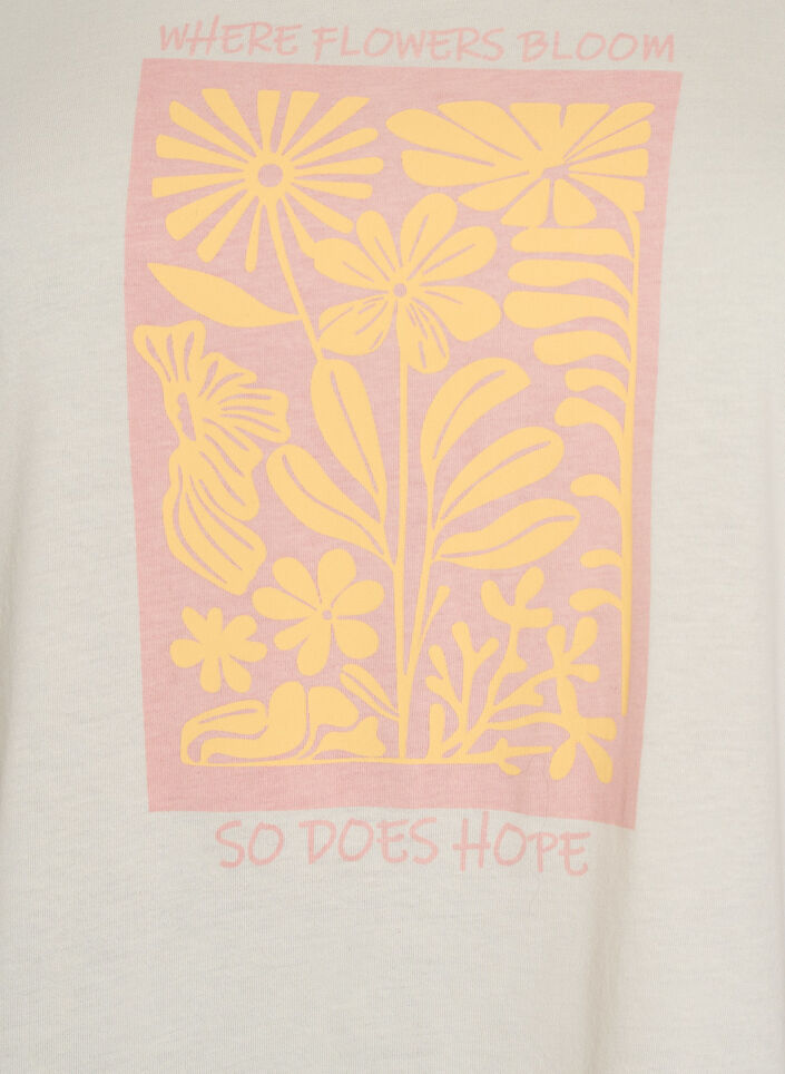 T-Shirt mit Print, Wei&szlig;, Packshot image number 2