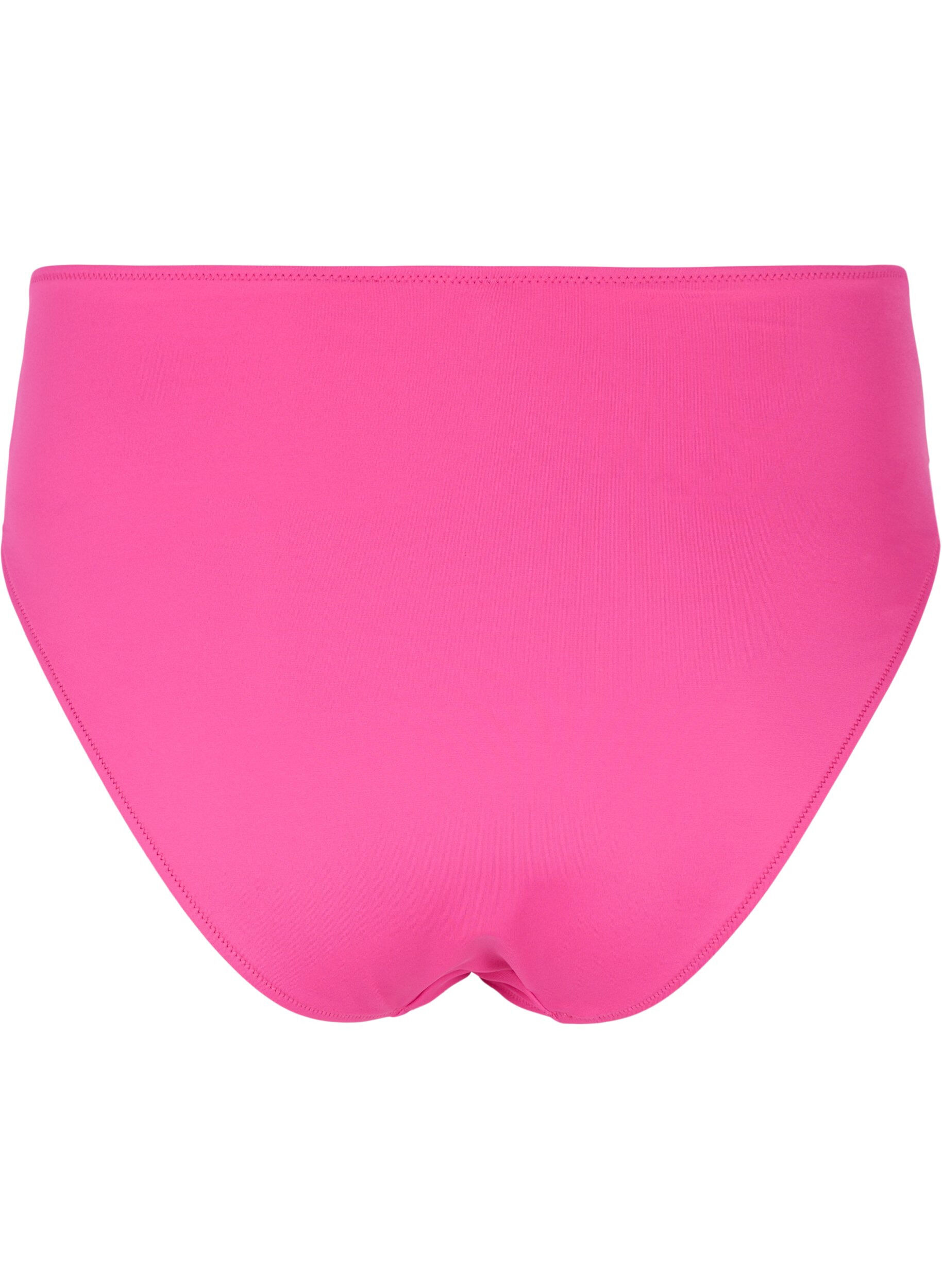 ZizziHochtailliertes Bikiniunterteil, Pink, Packshot image number 1