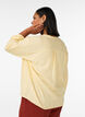 Bluse aus Leinen und Viskose mit V-Ausschnitt, Gelb, Model image number 2