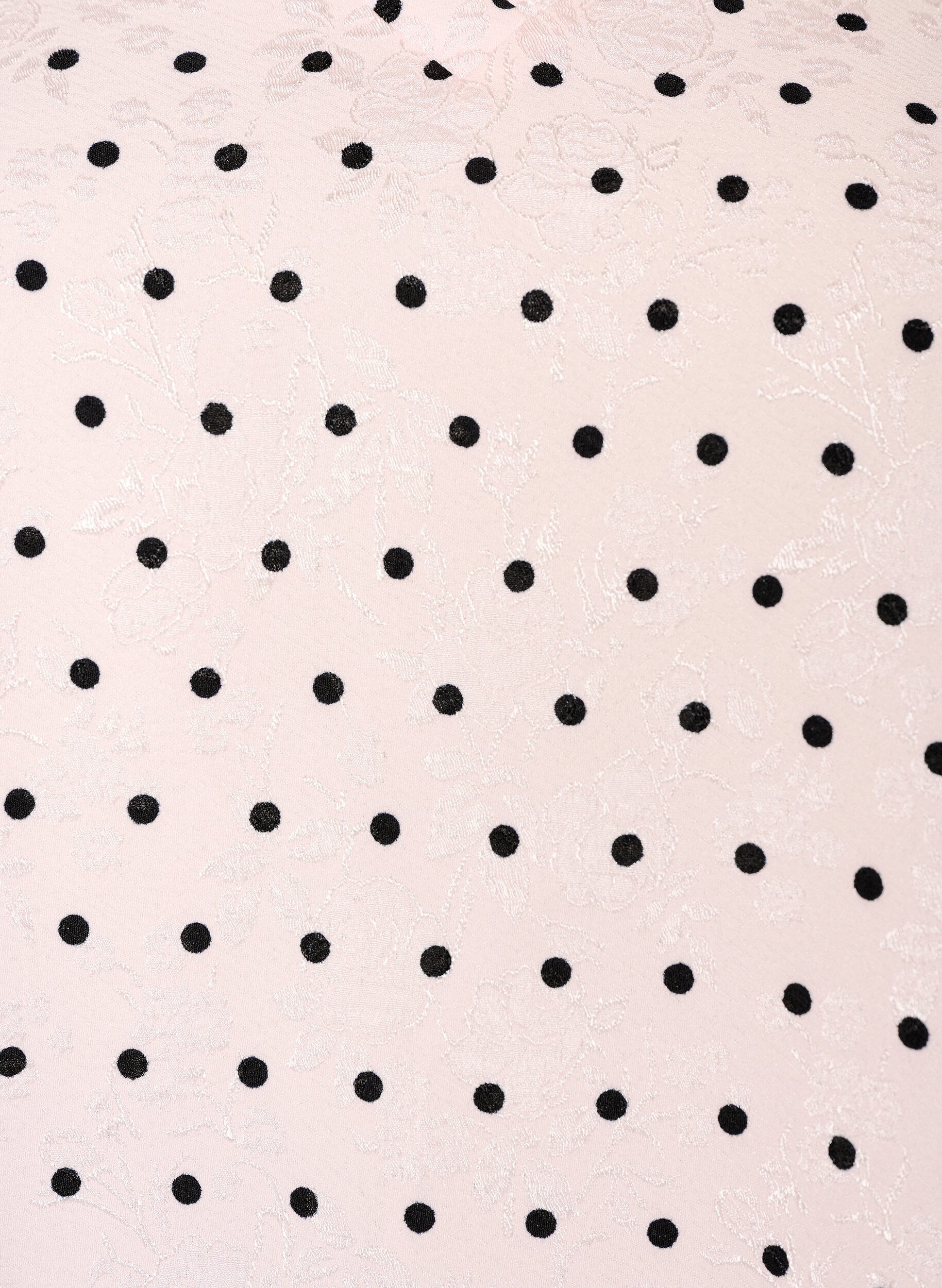 ZizziBluse mit Polka-Dot-Muster und Ballon&auml;rmeln, Pink, Packshot image number 2