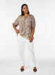 Bluse aus Viskose mit Paisley-Muster und Bindeband, Gelb, Model image number 1
